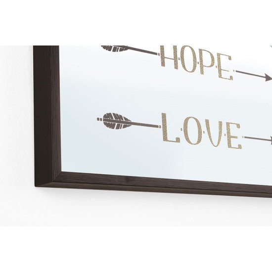 Set 2 oglinzi Faith Hope Love 30x60