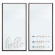 Set 2 oglinzi Faith Hope Love 30x60