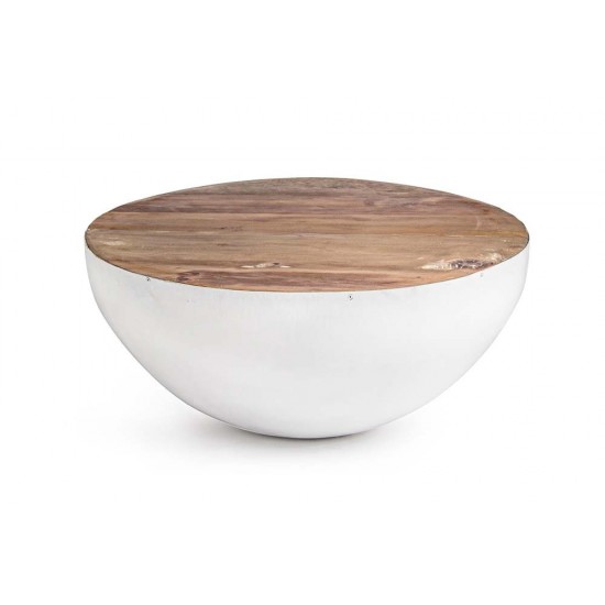 Masa cafea living moderna din fier Audemer, D 70cm
