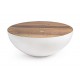 Masa cafea living moderna din fier Brionne, D 90cm