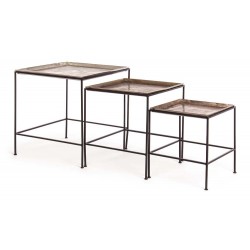 Set 3 masute cafea Doblas