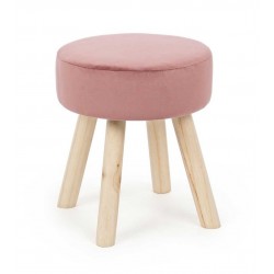 Taburet rotund din catifea Claire