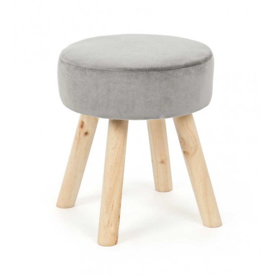 Taburet rotund din catifea Lio