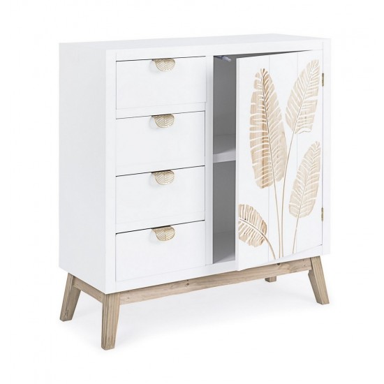 Comoda alba living Blaze