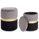 Set de 2 taburete catifea Elm