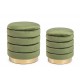 Set de 2 taburete catifea Nile