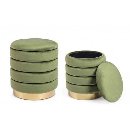 Set de 2 taburete catifea Nile