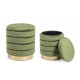 Set de 2 taburete catifea Nile