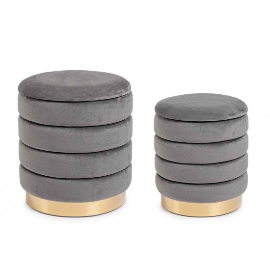 Set de 2 taburete catifea Reno