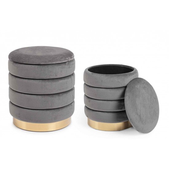 Set de 2 taburete catifea Reno
