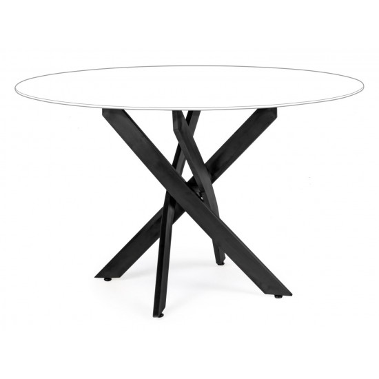 Baza neagra pentru masa rotunda sticla String