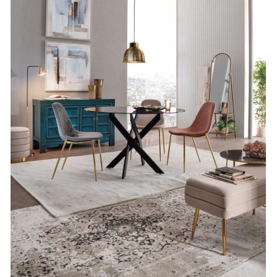 Baza neagra pentru masa rotunda sticla String