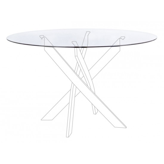 Top pentru masa de sticla String, transparent