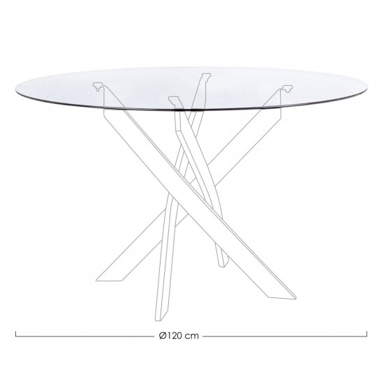 Top pentru masa de sticla String, transparent